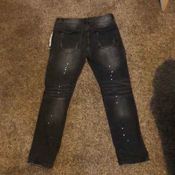 Men’s Grey Skinny Jeans - Picture 2 of 6